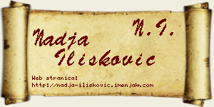 Nadja Ilišković vizit kartica